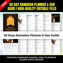 30-Day Ramadan Planner & Dua Guide | Printable Islamic Planner with Daily Duas