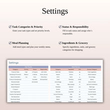 ADHD Planner Spreadsheet | All-in-One Google Sheets & Excel Productivity Template