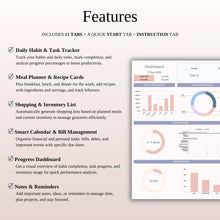 ADHD Planner Spreadsheet | All-in-One Google Sheets & Excel Productivity Template