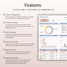 Inventory Tracker Spreadsheet | Stock, Sales & Profit Template for Google Sheets & Excel