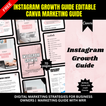 Instagram Growth Guide | Digital Marketing Strategies with MRR & Canva Template