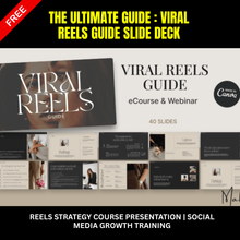 40-Slide Viral Reels Strategy Guide | eCourse & Webinar Presentation for Coaches