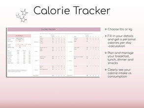All-in-One Weight Loss & Fitness Tracker | Google Sheets Calorie & Workout Planner