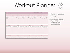 All-in-One Weight Loss & Fitness Tracker | Google Sheets Calorie & Workout Planner