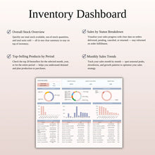 Inventory Tracker Spreadsheet | Stock, Sales & Profit Template for Google Sheets & Excel