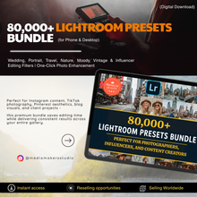 80,000+ Lightroom Presets Bundle | Mobile & Desktop One-Click Editing