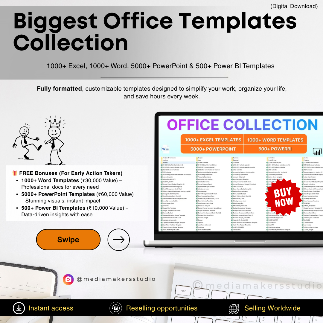 7500+ Office Templates Bundle | Excel, Word, PowerPoint & Power BI Mega Collection