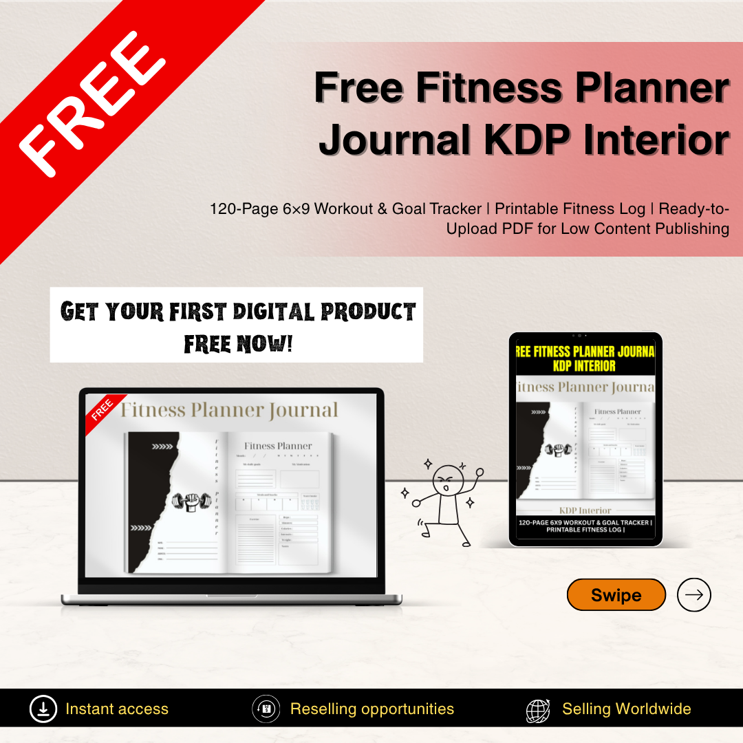 120-Page Fitness Planner Journal | KDP-Ready PDF Interior for Amazon Publishing