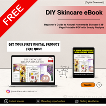DIY Skincare Guide | 38-Page Natural & Non-Toxic Homemade Skincare Recipes Ebook