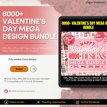 8000+ Valentine's Day Mega Bundle | SVG, PNG, EPS & DXF Files for Cricut & Sublimation