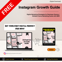 Instagram Growth Guide | Digital Marketing Strategies with MRR & Canva Template