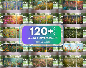10,700+ 3D Mug Wrap Bundle | Sublimation PNG Templates for 11oz & 15oz POD Mugs