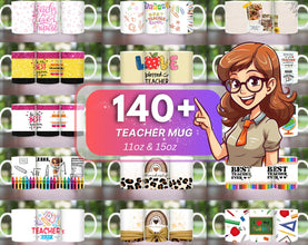 10,700+ 3D Mug Wrap Bundle | Sublimation PNG Templates for 11oz & 15oz POD Mugs