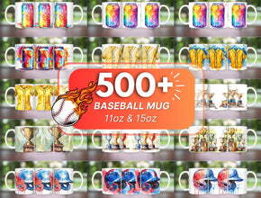 10,700+ 3D Mug Wrap Bundle | Sublimation PNG Templates for 11oz & 15oz POD Mugs
